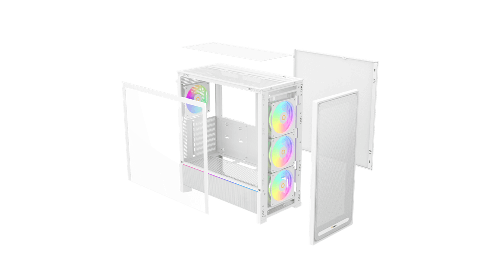 Корпус Ocypus Delta C70 WH ARGB EATX/ATX/mATX/ITX Type-C Белый Delta-C70-WHG400XX-GL