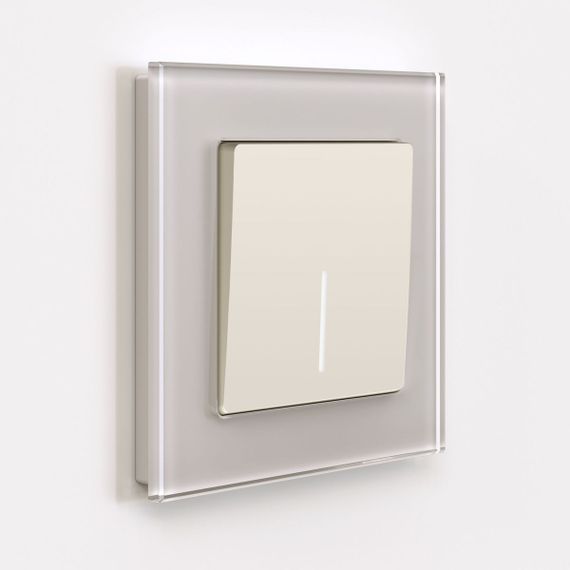 Выключатель одноклавишный Werkel с подсветкой айвори матовый W1110162 4690389184574