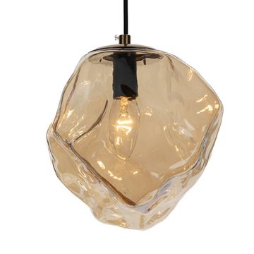Подвесной светильник 1*Е14 CL247082 бронза/янтарный ROCKA Citilux