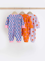 Комбинезон / Cлип для малышей Next N77-701, 3 шт., Розовый, Оранжевый