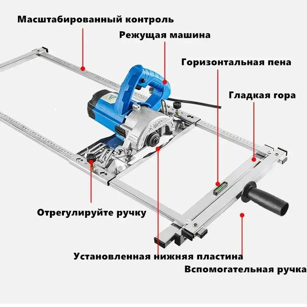 Направляющая для инструмента Адаптер для ручных и дисковых пил база, 750mm