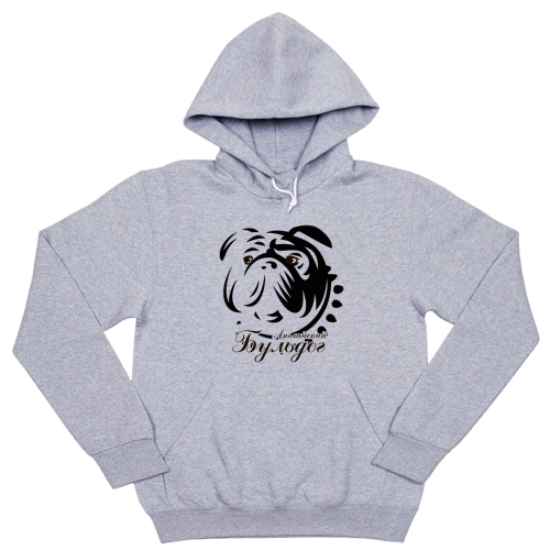 Толстовка "Английский бульдог - портрет"