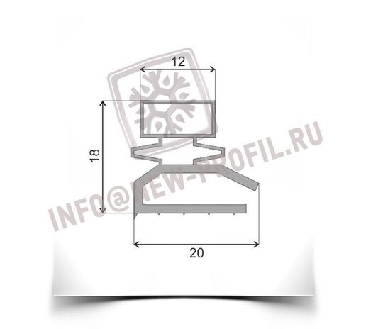 Уплотнитель для торгового холодильного шкафа norcool s76 1610 585 мм 005