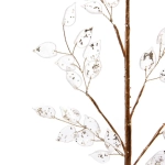 Ветка декоративная «Сияющие листья» 65 см, Золото