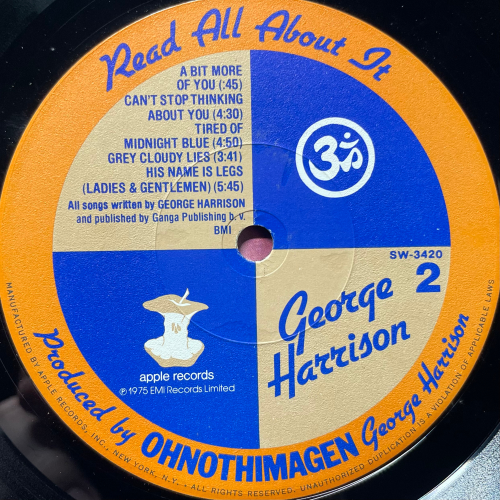 George Harrison - Extra Texture (США 1975г.)