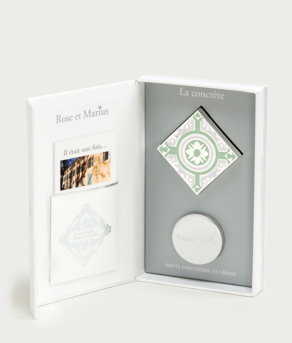 Духи сухие в металлическом корпусе с декором 10мл Rose & Marius Une sieste dans la Bastide Ensoleilee