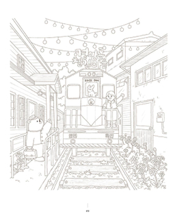 Spring Day Trip. Coloring Book