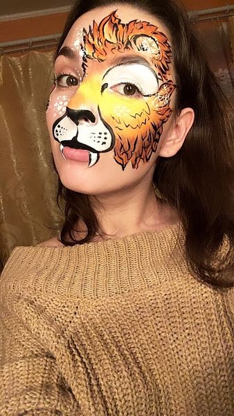 Аквагрим Лев