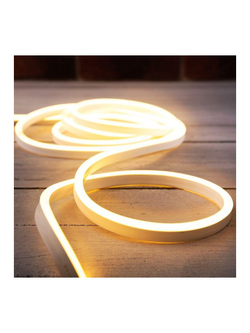 Шнур светодиодный гибкий неон Neon-Night SMD 8х16мм IP65 односторон. тепл. бел. 120 LED/м набор 10м (с компл.подключ.) Neon-Night 131-004