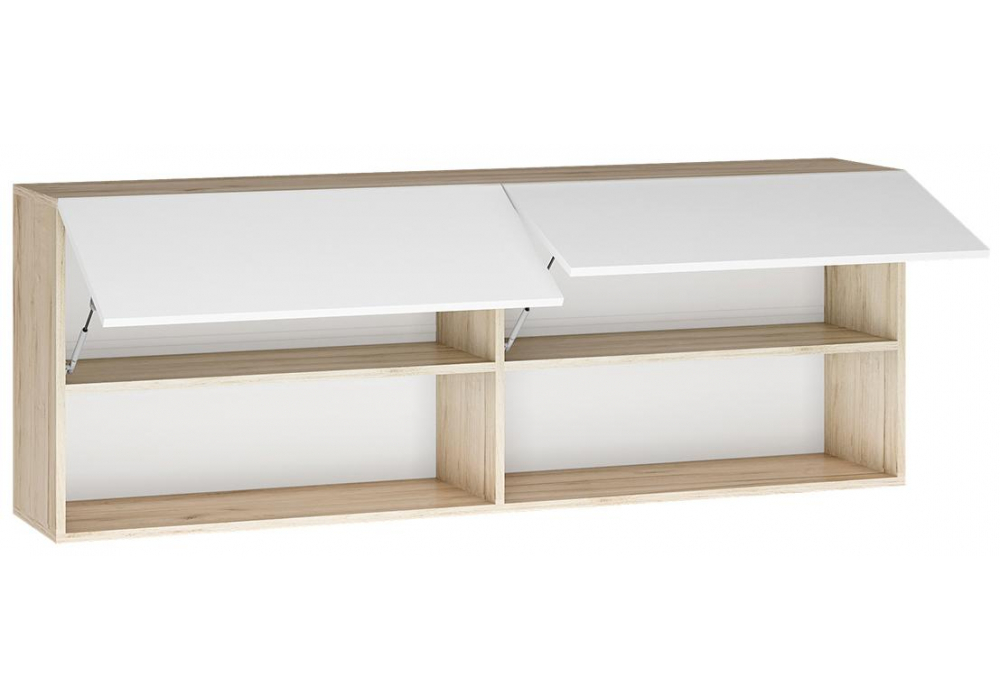 Готовая гостиная Woodville Алетра дуб крафт серый, глянец белый  3