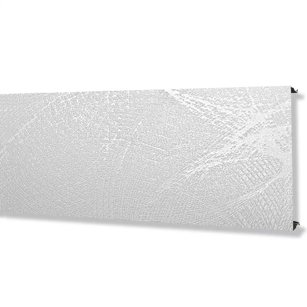 Реечный алюминиевый потолок Cesal шелк белый В29