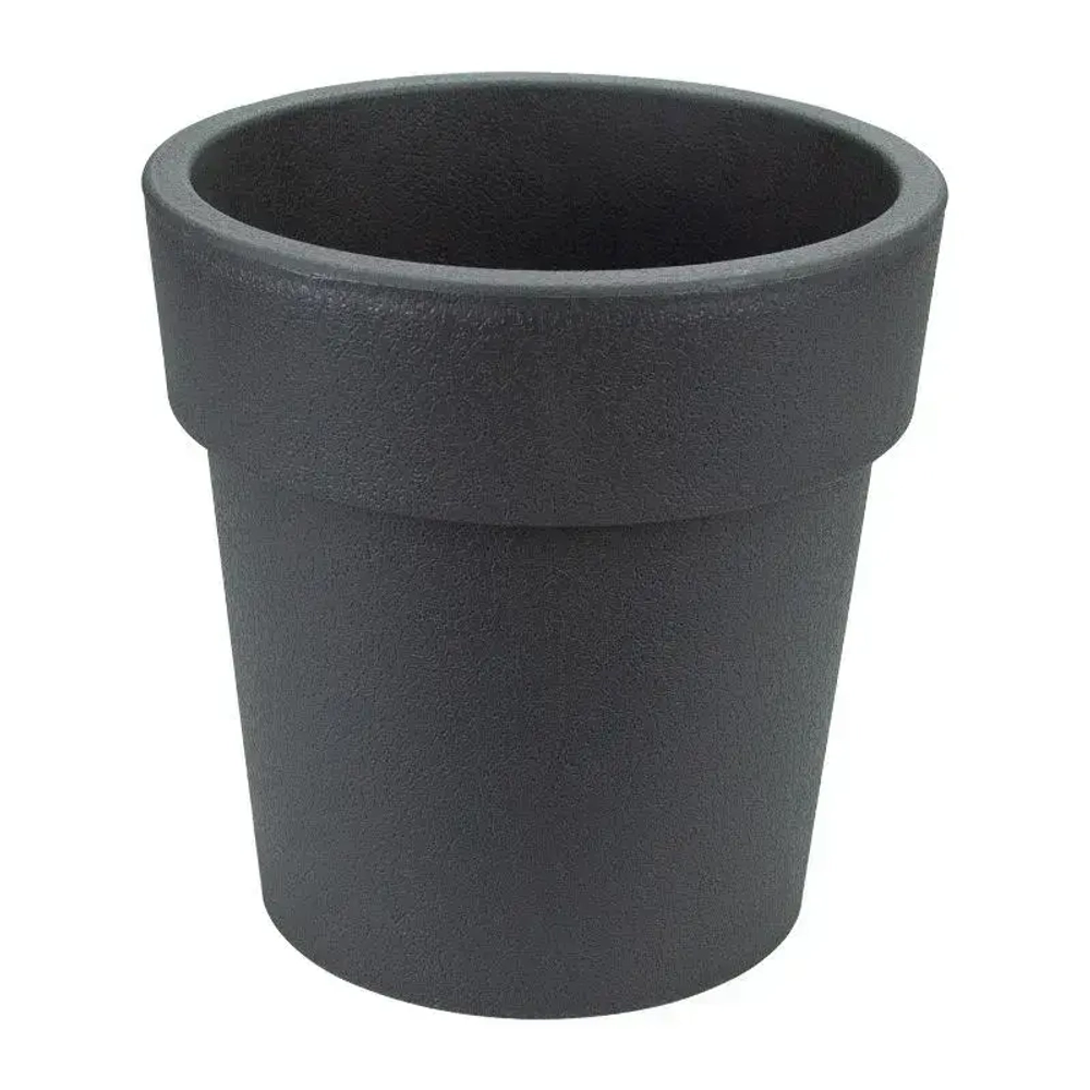 Кашпо ТУБУС 200мм 2,5л графитовый (комплект 8 шт)