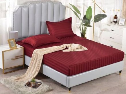 Простынь на резинке с нав 180 /200 Страйп