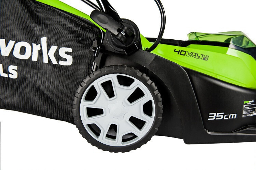 Газонокосилка аккумуляторная Greenworks G40LM35 без аккумулятора и зарядного устройства