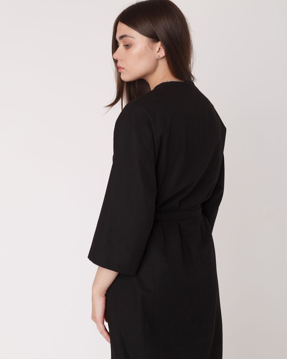 Платье FOS На запах Черное