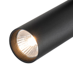 Светильник для однофазной трековой системы 1x50Вт GU10, металл, чёрный матовый