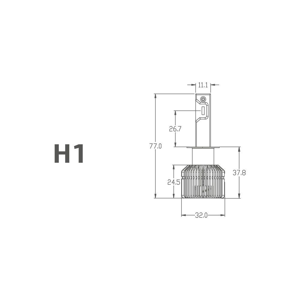 Светодиодные лампы MTF Light H1 Dynamic Vision 2500lm, 5500K (к-т 2 шт.)