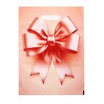 Пакет с принтом в виде банта с вырубной ручкой (30х40 см) (Цвет: персиковый)