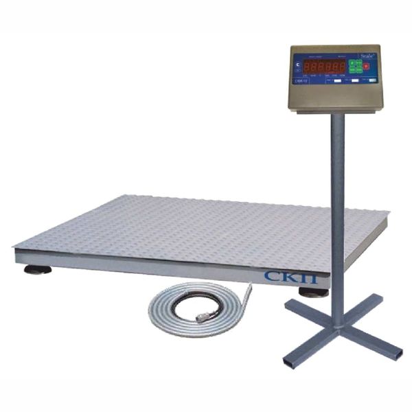 Весы платформенные СКЕЙЛ СКП 500-1010, 500кг, 200гр, 1000х1000, RS-232, стойка (опция), с поверкой, выносной дисплей
