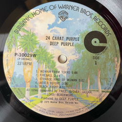 Винтажная виниловая пластинка LP Deep Purple 24 Carat Purple (Japan 1975) (Obi) Fireball