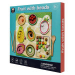 Развивающая игрушка деревянная с шариками Фрукты, коробка C-41931