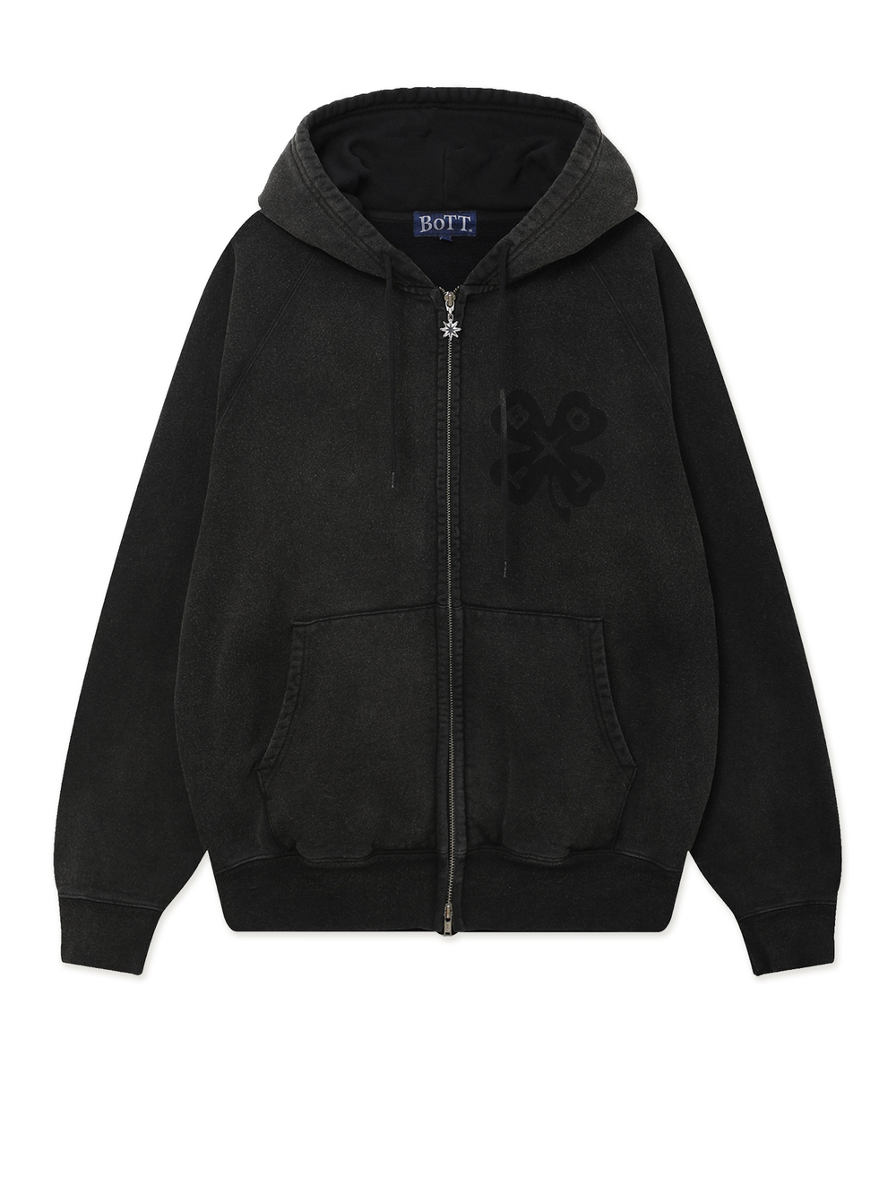 Мужская Толстовка Washed Luckey Logo Zip