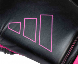 Перчатки боксерские Hybrid 80 черно-розовые adiH80