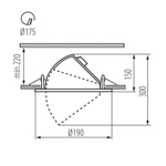 Светильник направленного света типа downlight HIMA LED 23W-NW-B