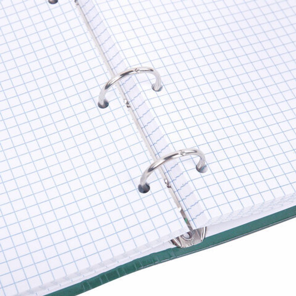 Тетрадь на кольцах А5 175х215 мм, 120 листов, твердый картон, клетка, BRAUBERG, "Monocolor", 404716