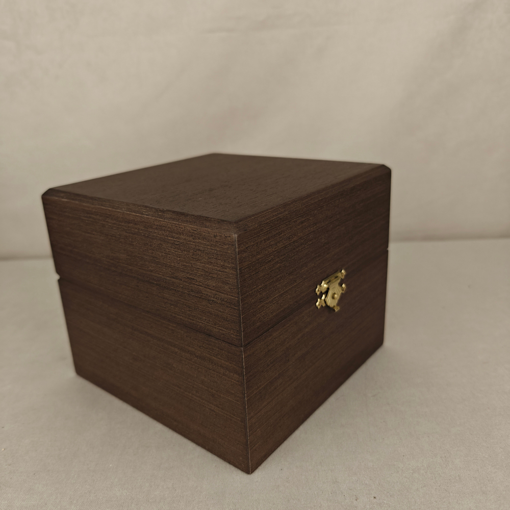 Шар новогодний с круговой росписью Палех "Жар-птица" на красном в футляре