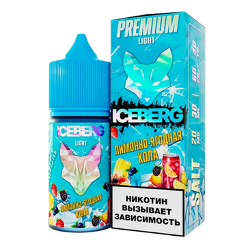 Купить Жидкость Iceberg Ice Legend Salt - Лимонно Ягодная Кола с Содовой 30 мл