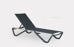 Шезлонг-лежак металлический Wave