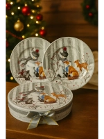 Новогодние подарочные тарелки 2шт