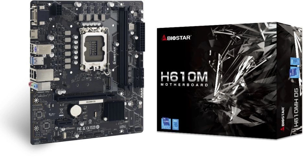 Материнская плата mATX Biostar H610MH D5
