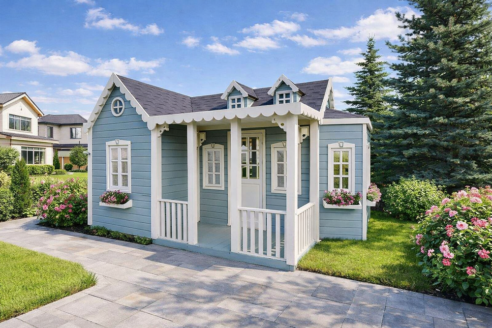 Деревянный детский домик "Фазенда"