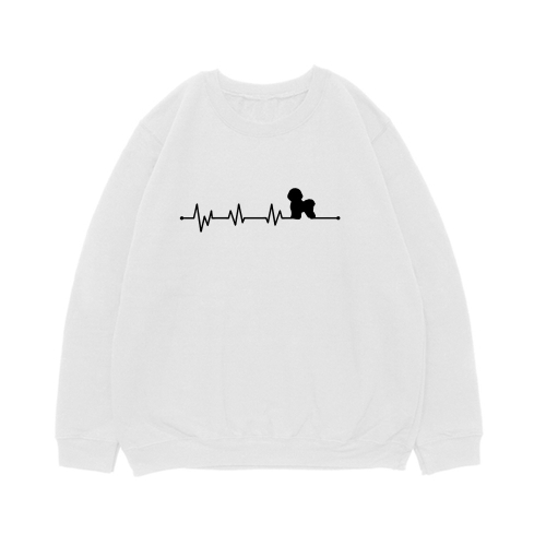 Свитшот "Сердечный ритм - Бишон Фризе"