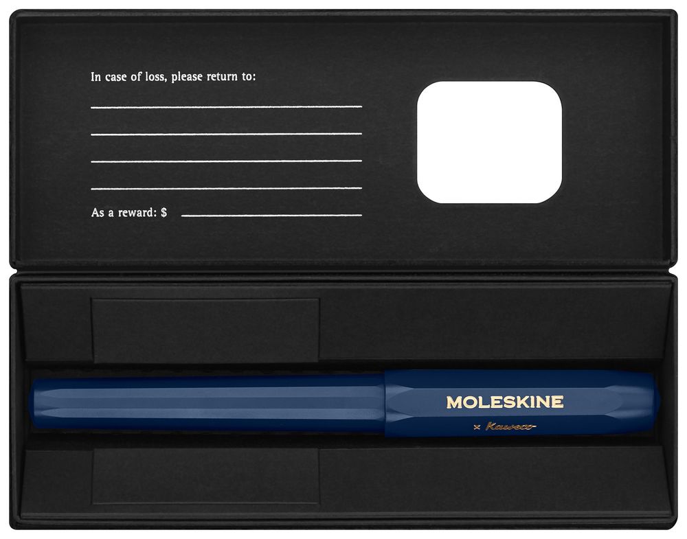 Перьевая ручка Moleskine Kaweco синяя с пером M (KAWFOUNTPENMBLUE) 3