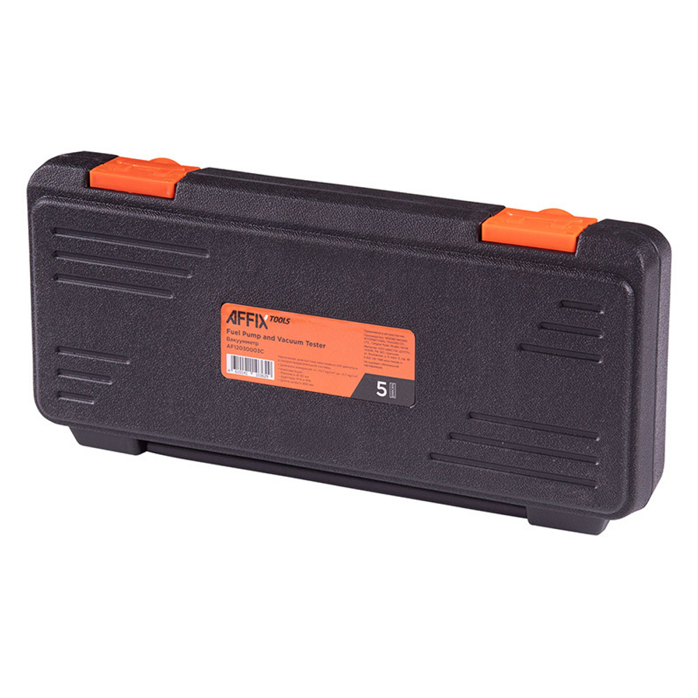 AFFIX (AF12030003C) Вакуумметр, от -1 до 1 бар, комплект адаптеров, кейс, 5 предметов