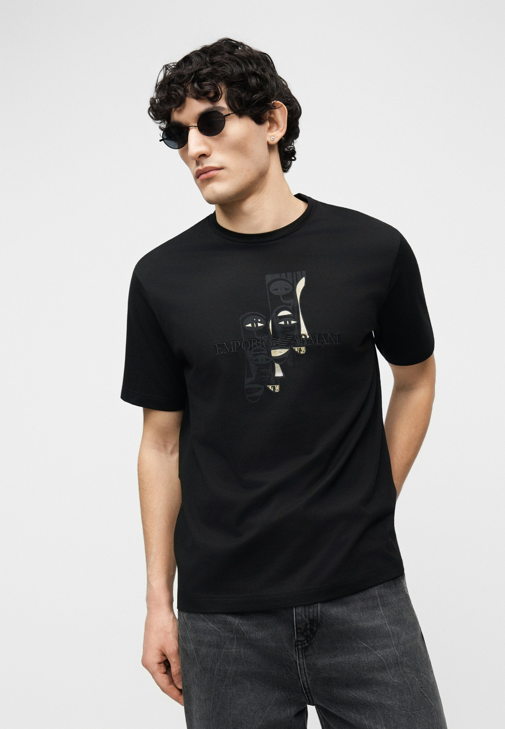 Emporio Armani Футболка с принтом - Чёрный
