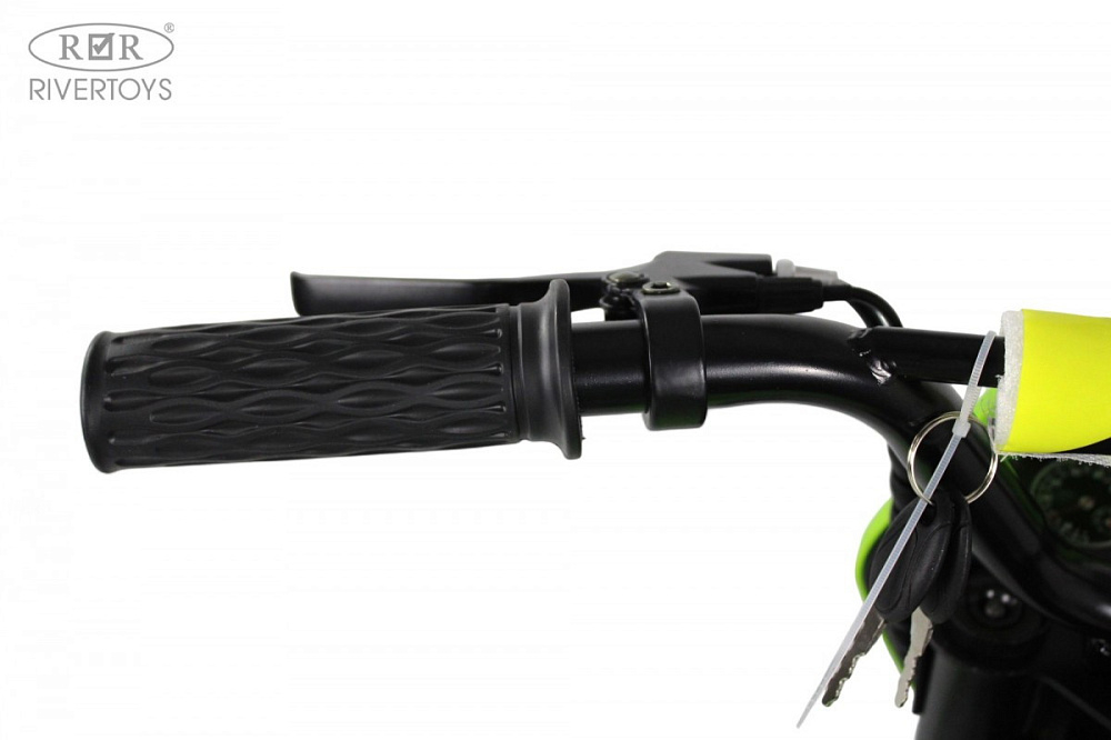 Детский электромотоцикл RiverToys E777KX E777KX-MOTO-GREEN/зеленый