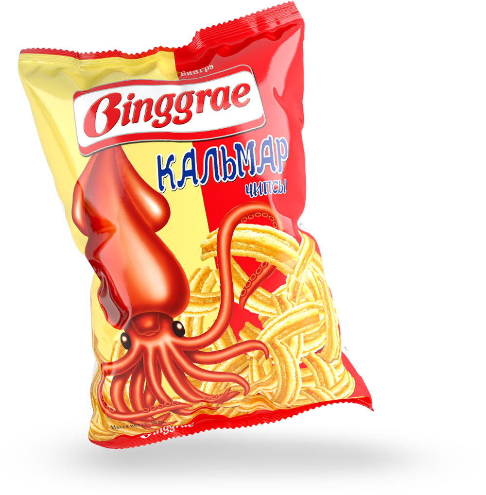 Чипсы Binggrae Кальмар 50 г