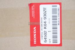 64502-K04-930ZE. COVER, L. FR. SIDE *R354* (R354 GLOWING RED). OEM Fairing Honda Forza300