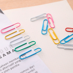 Скрепки DELI 33 мм, цветные, 100 шт/упак