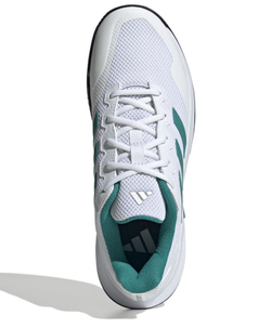 Мужские кроссовки теннисные Adidas GameCourt 2 M - cloud white/pure teal/core black