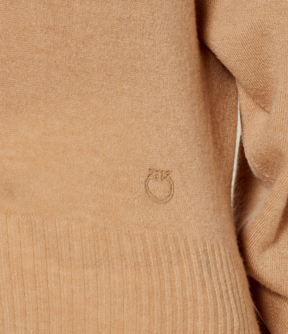 Хлопковый свитер evanescente Pinko - бежевый(104050 A22U)