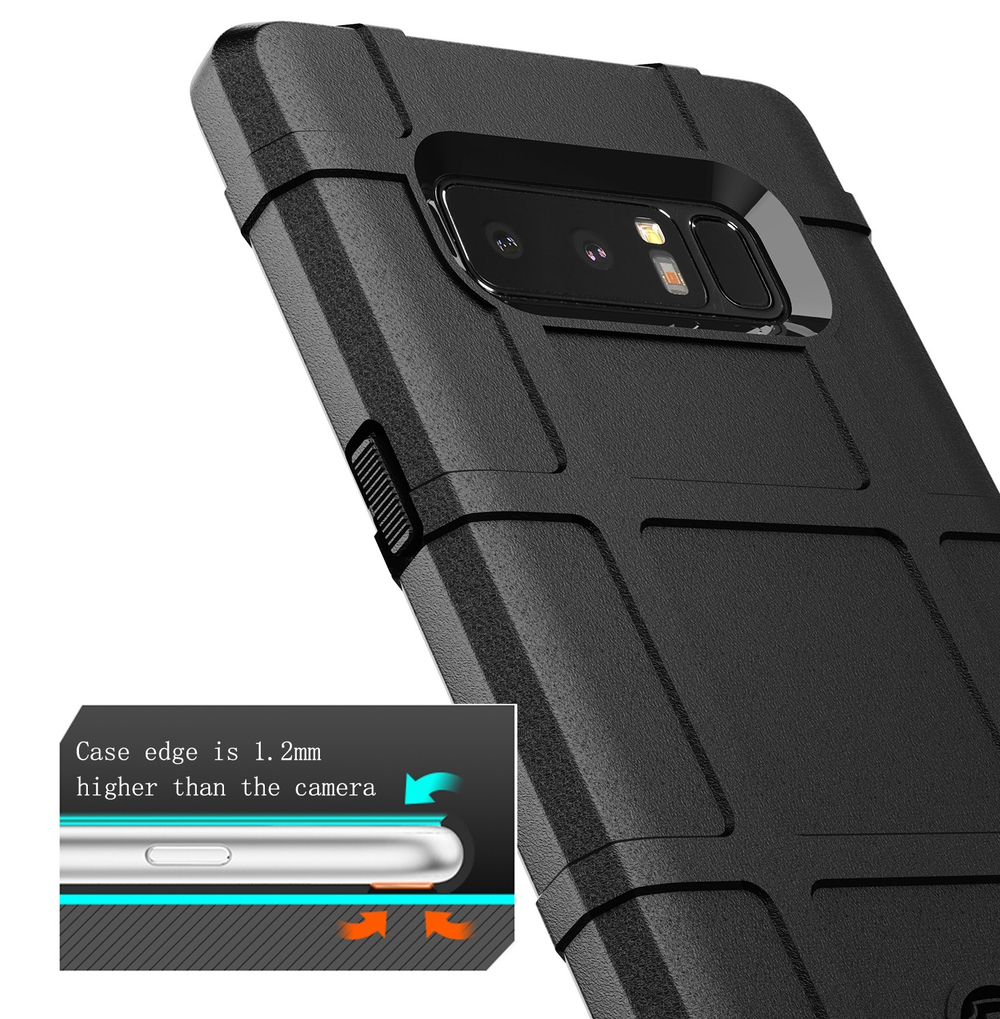 Чехол для Samsung Galaxy Note 8  цвет Black (черный), серия Armor от Caseport