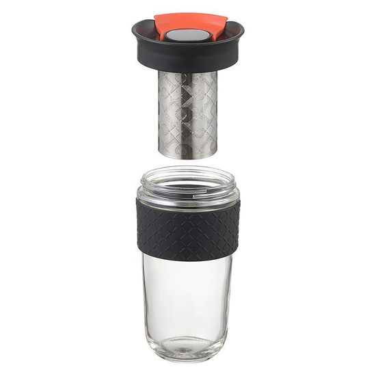 Кружка с ситечком Jaunt, 540 мл, черная