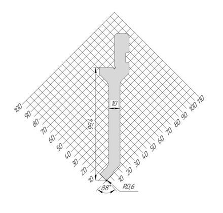 Пуансон AP 1029 88° H99,40 R0,6