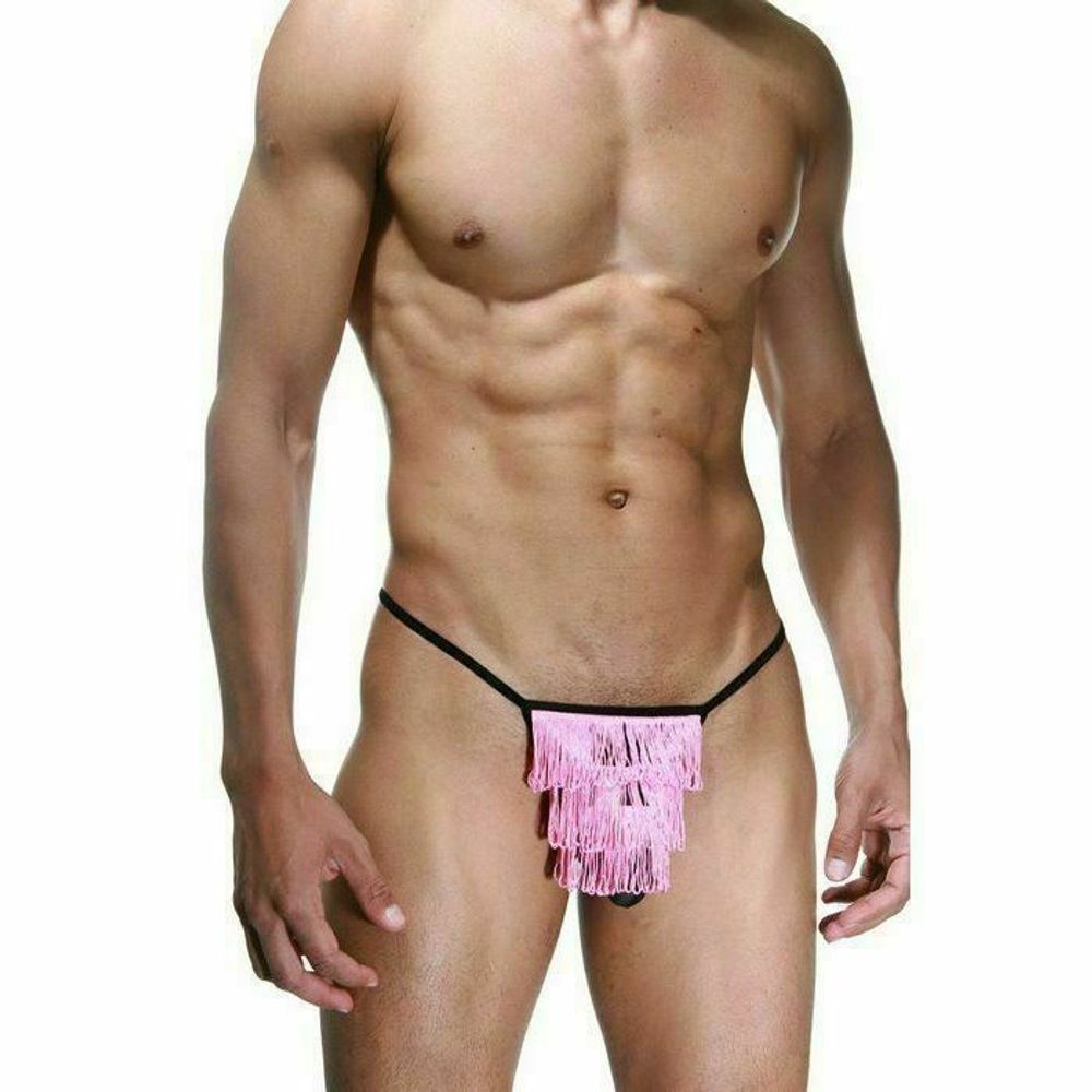 Мужские трусы стринги розовые La Blinque LB15376