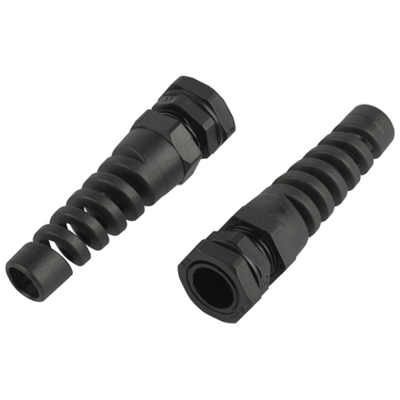 Кабельный ввод сальник ЭРА NO-224-251 с гибким отводом PGR 11 (d отв.18.6 мм / d провод.5-10 мм) IP54 (упаковка 10 штук)